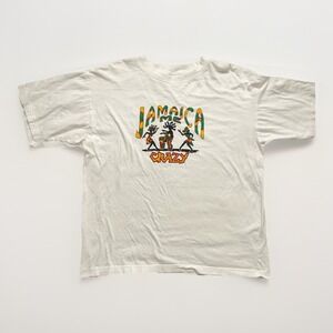 Vintage Gone Dread Jamaica Me Crazy T Shirt Rasta Reggae Parody Comedy XL